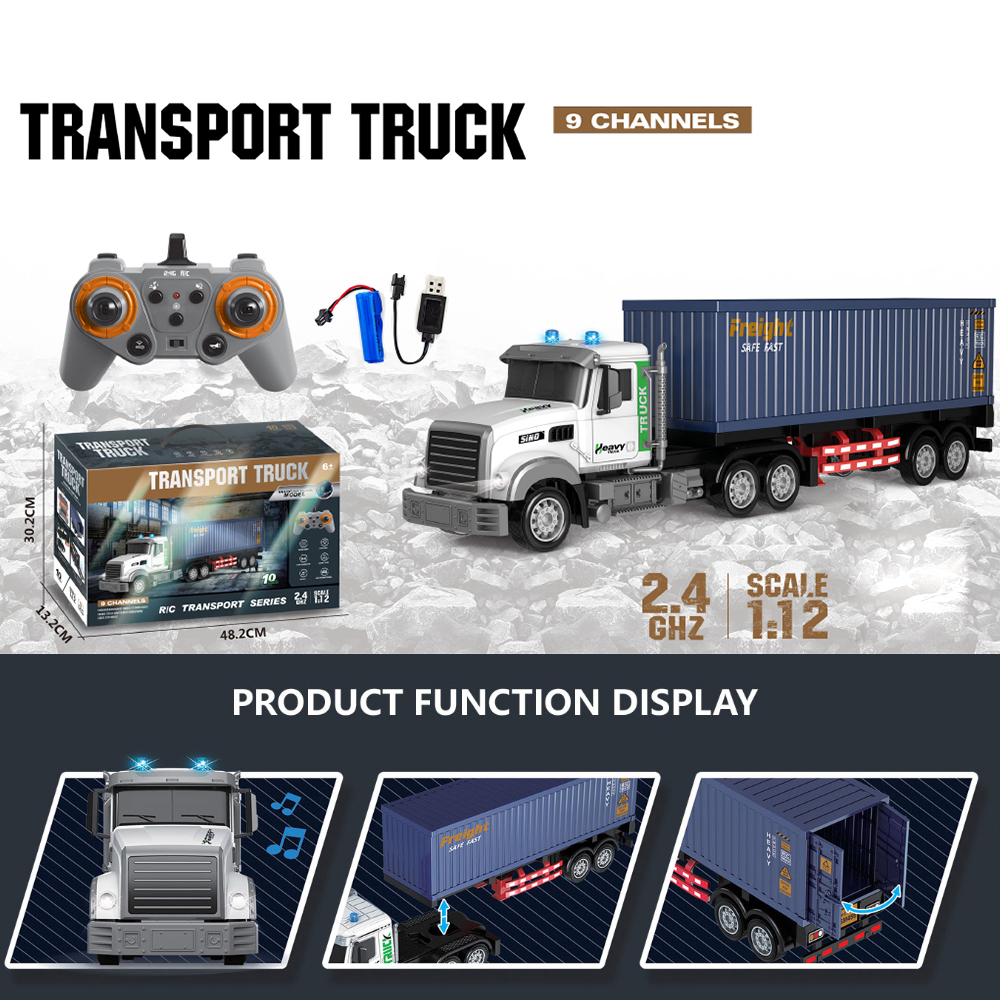 rc truck with container