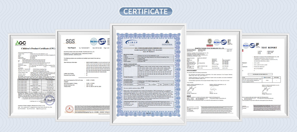 certificación xinfeitoys