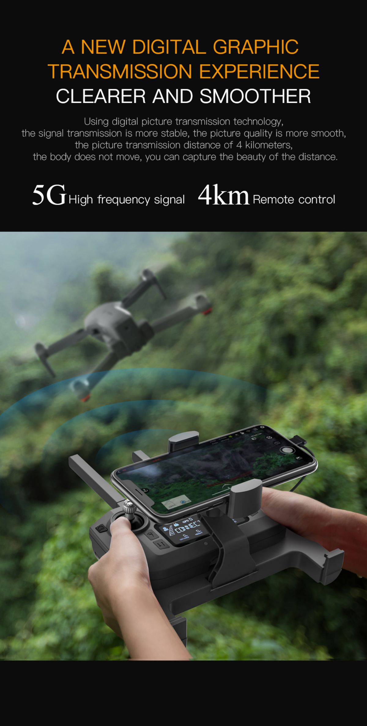 Dron de transmisión de imaxe dixital (4)