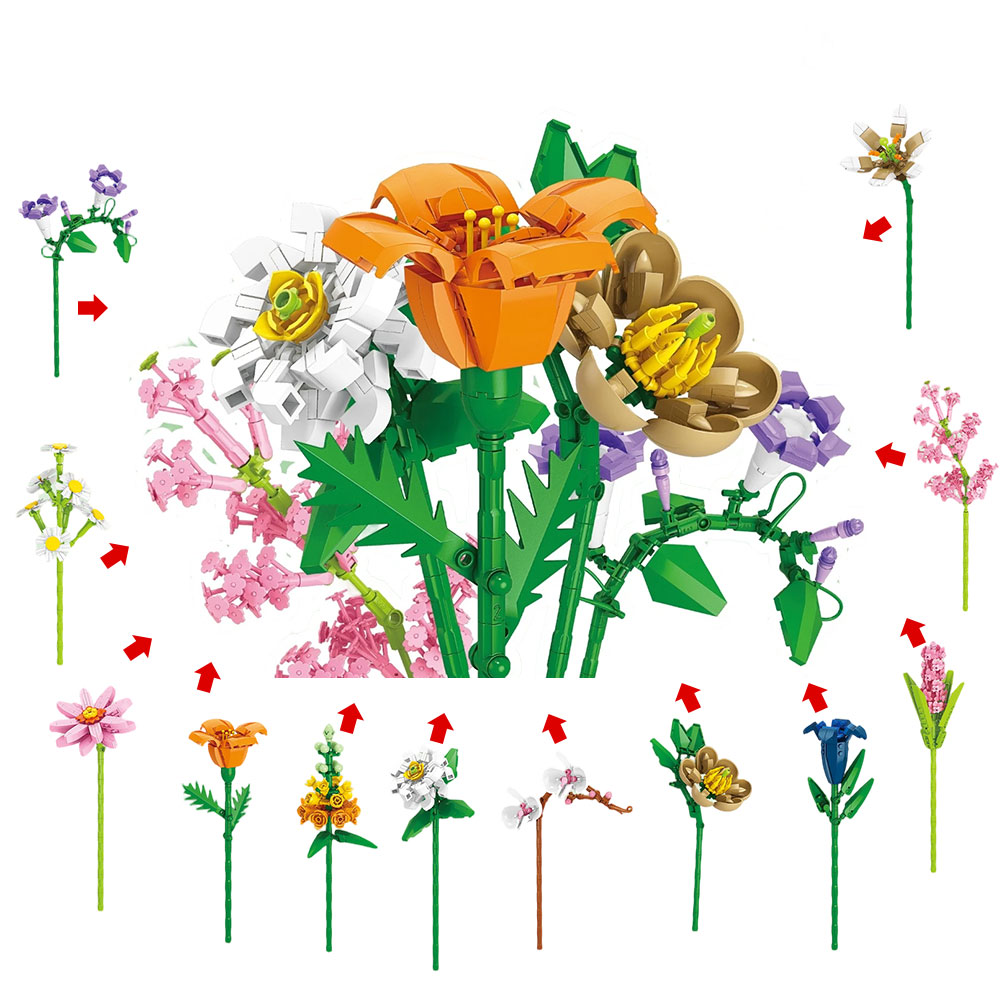 flower building blocks toys
Romantic Bouquet Gift
flower building blocks
flower building blocks set