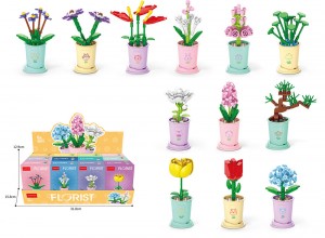 DIY bouquet toy mini potted plant bricks