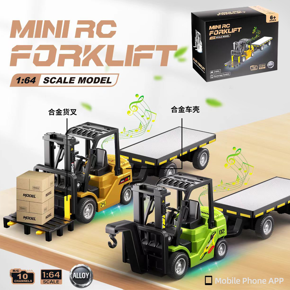 1:64 rc forklift truck with pallet
