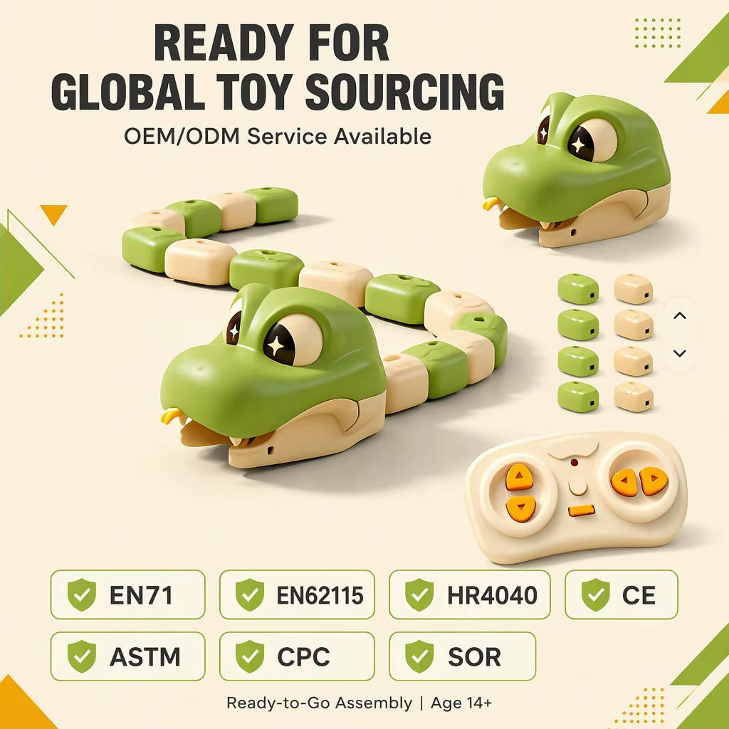 Remote Control Magnetic Hungry Snake Game Toy