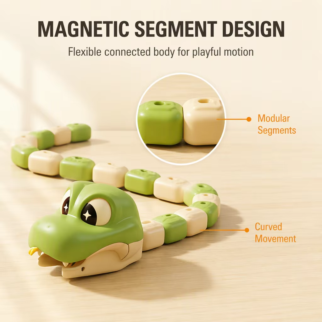 Remote Control Magnetic Hungry Snake Game Toy