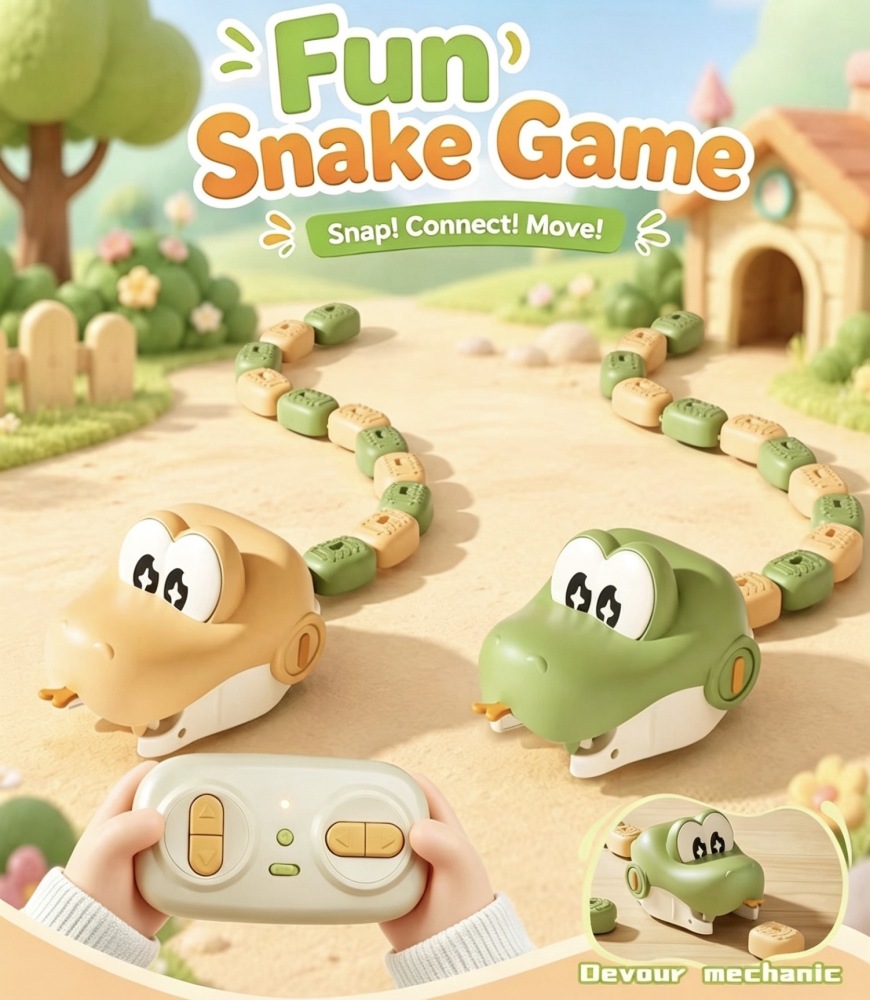 Remote Control Magnetic Snake Game Toy