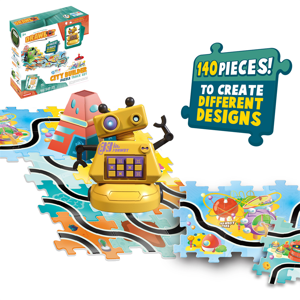 140 pieces inductive robot toys