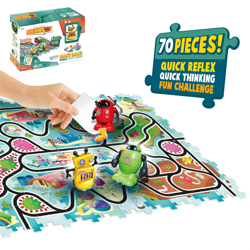 70 pieces puzzle robot game