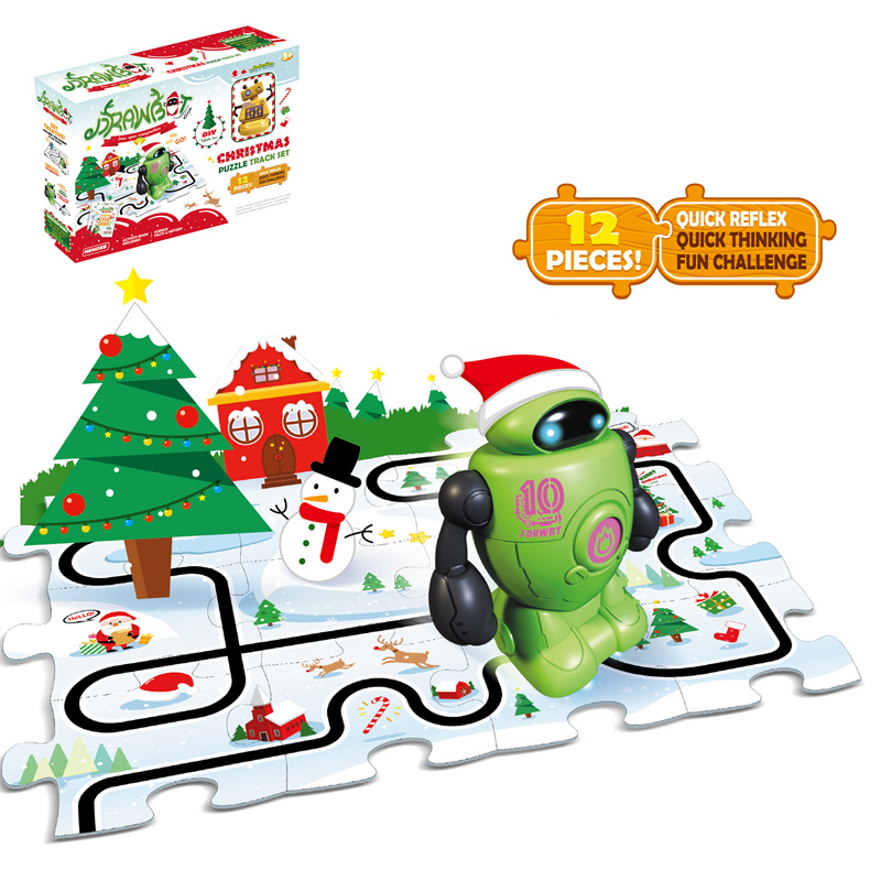Christmas puzzle robot toy 
