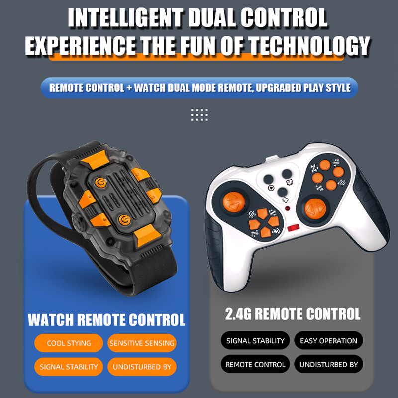 dual-control mechanical dog toy