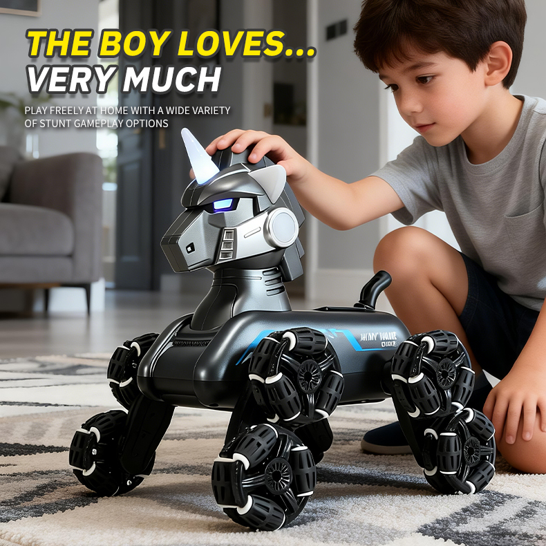 8-Wheel Omni RC Stunt Mecha Unicorn