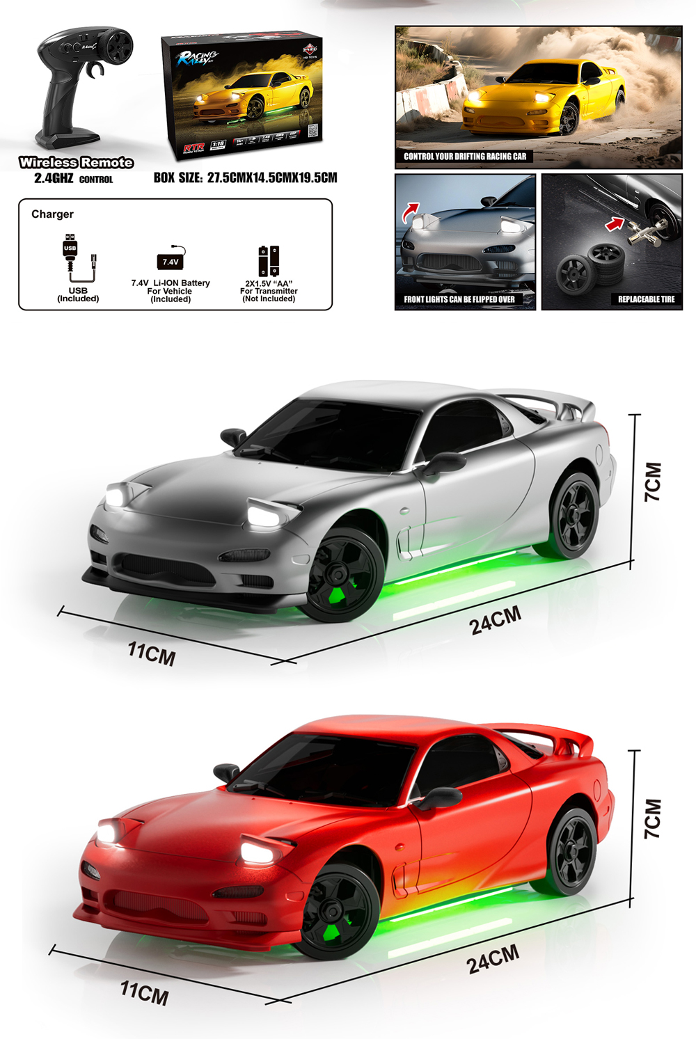 high speed rc drift car