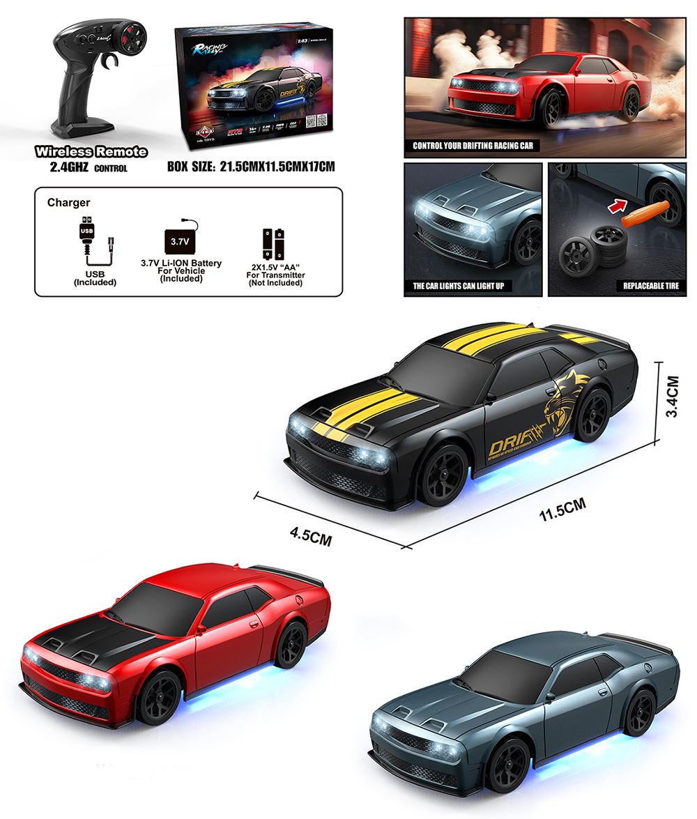 Simulation RC Drift Car with Light