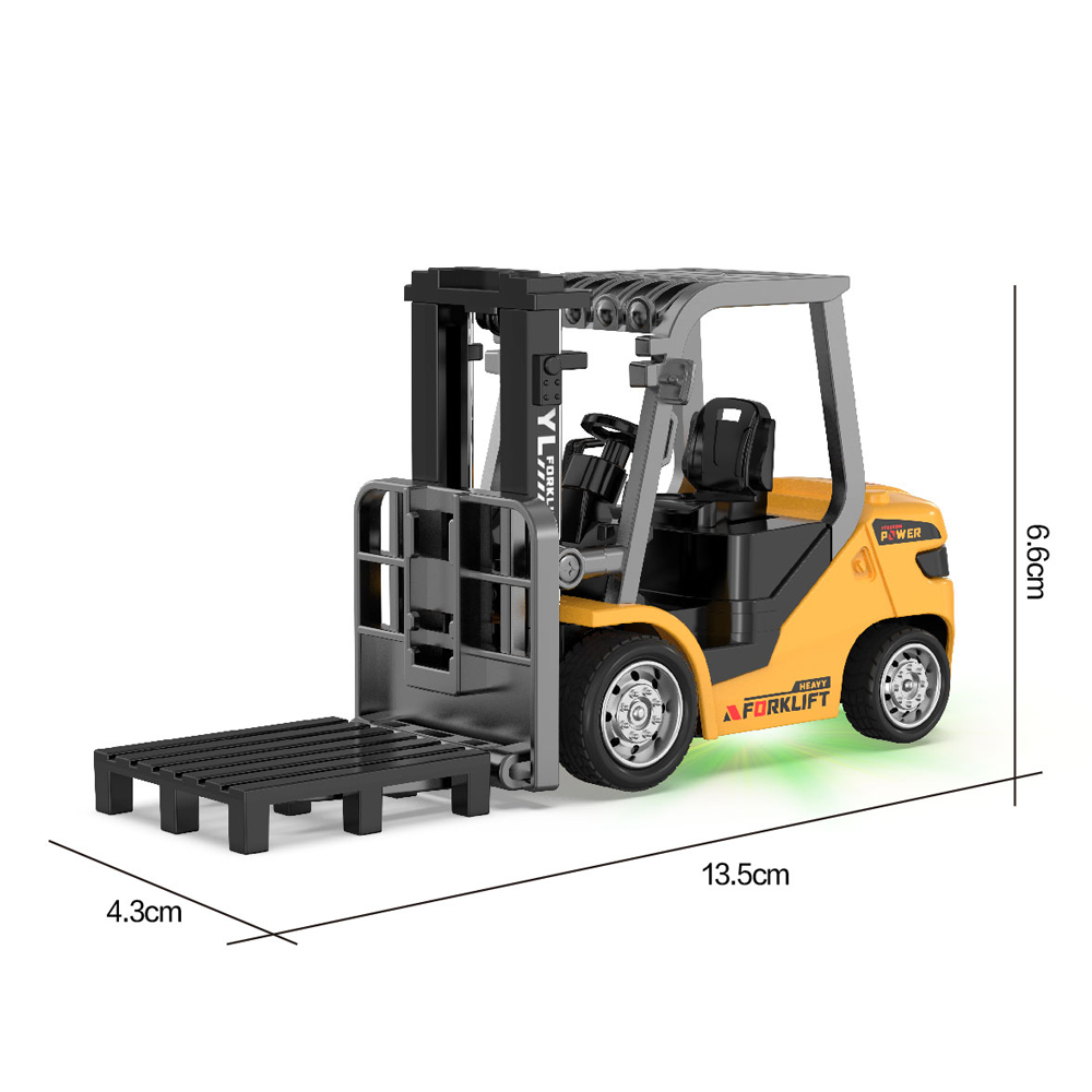 1:64 Mini Alloy Remote-Controlled Forklift