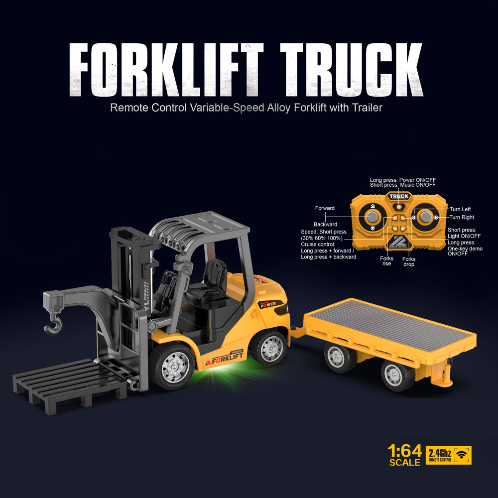 RC diecast forklift with  pallet