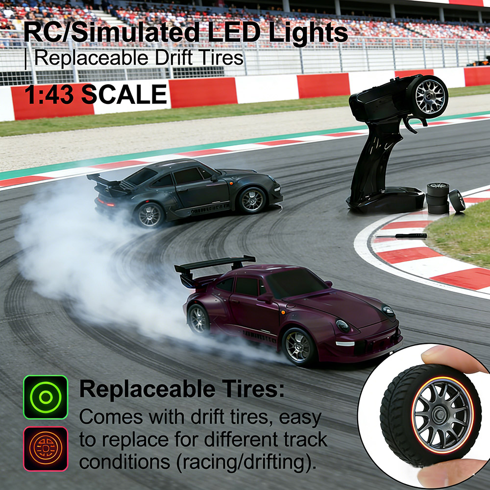 Mini Rc Drift Car 1:43 Gyro
